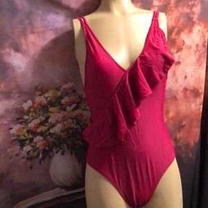 New Loncoco Women’s Small Swimsuit dark pink